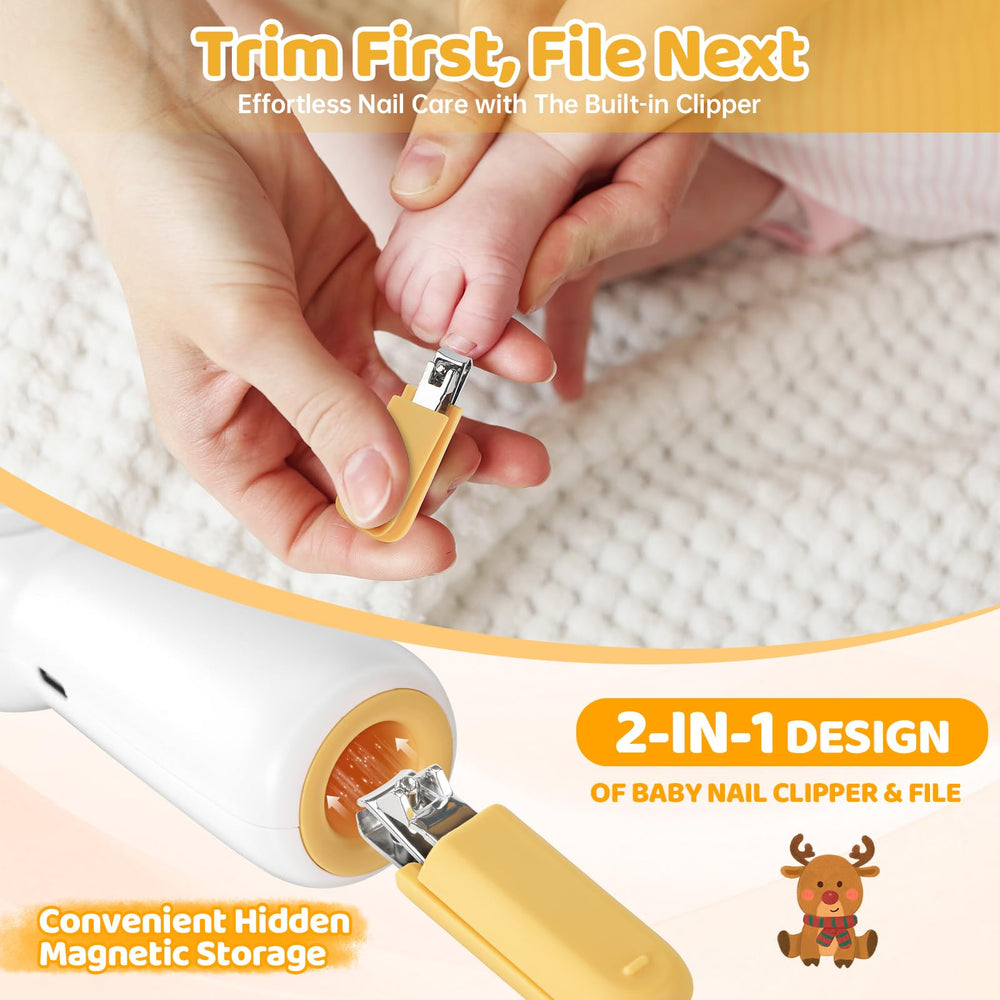 IvyWind night-light assists precise trimming without waking your baby.