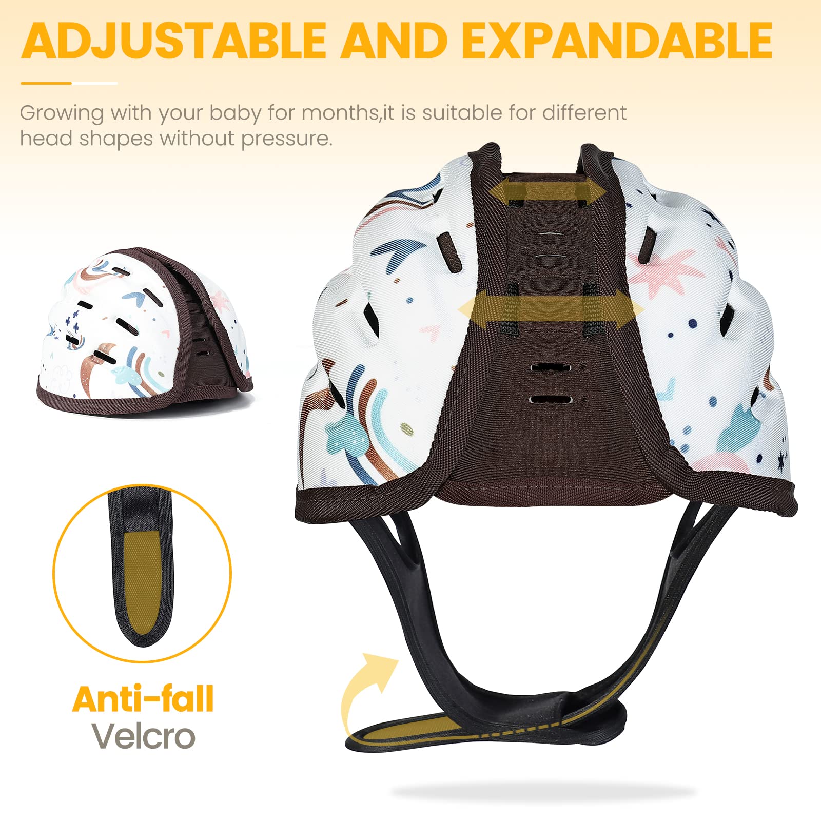 IvyWind baby safety helmet with lion design protects active toddlers during walking