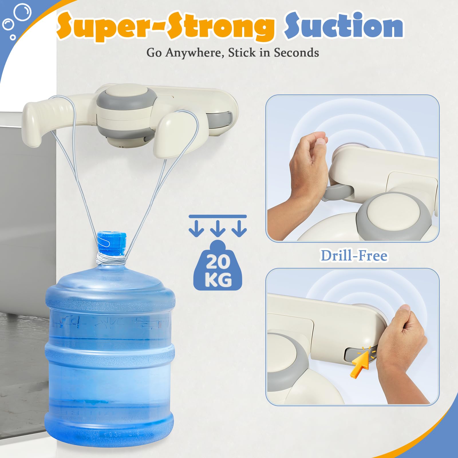 IvyWind Ergonomic design with rounded edges for safe bath time.