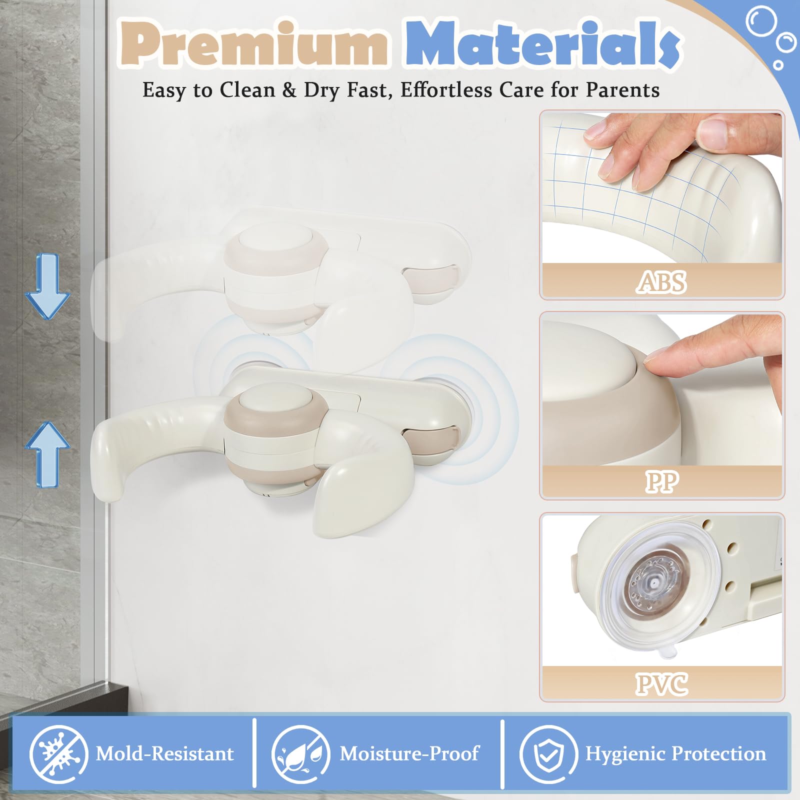 IvyWind durable, water-resistant stand made from ABS, PP, and TPE materials.