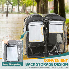 IvyWind Stroller Cover universal fit with straps and Velcro for many strollers.
