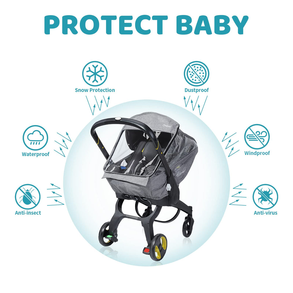 IVYWind rain cover side vents for fresh air and comfort.