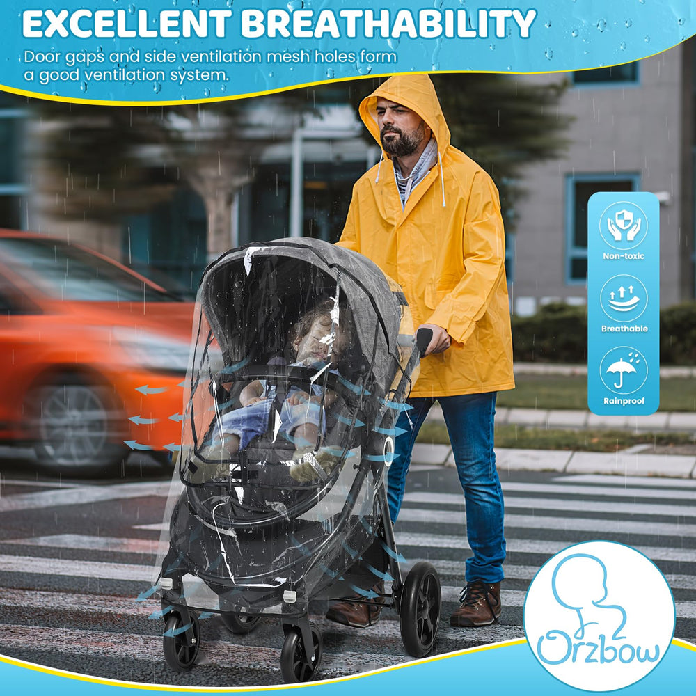 Extended ventilation slits improve airflow to keep baby comfortable.