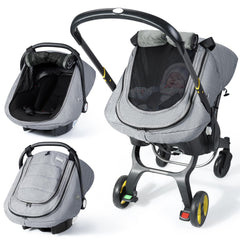 IvyWind winter car seat cover front view showing cozy exterior and secure fit
