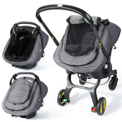 IvyWind winter baby car seat cover front view offers warm protection for cold days