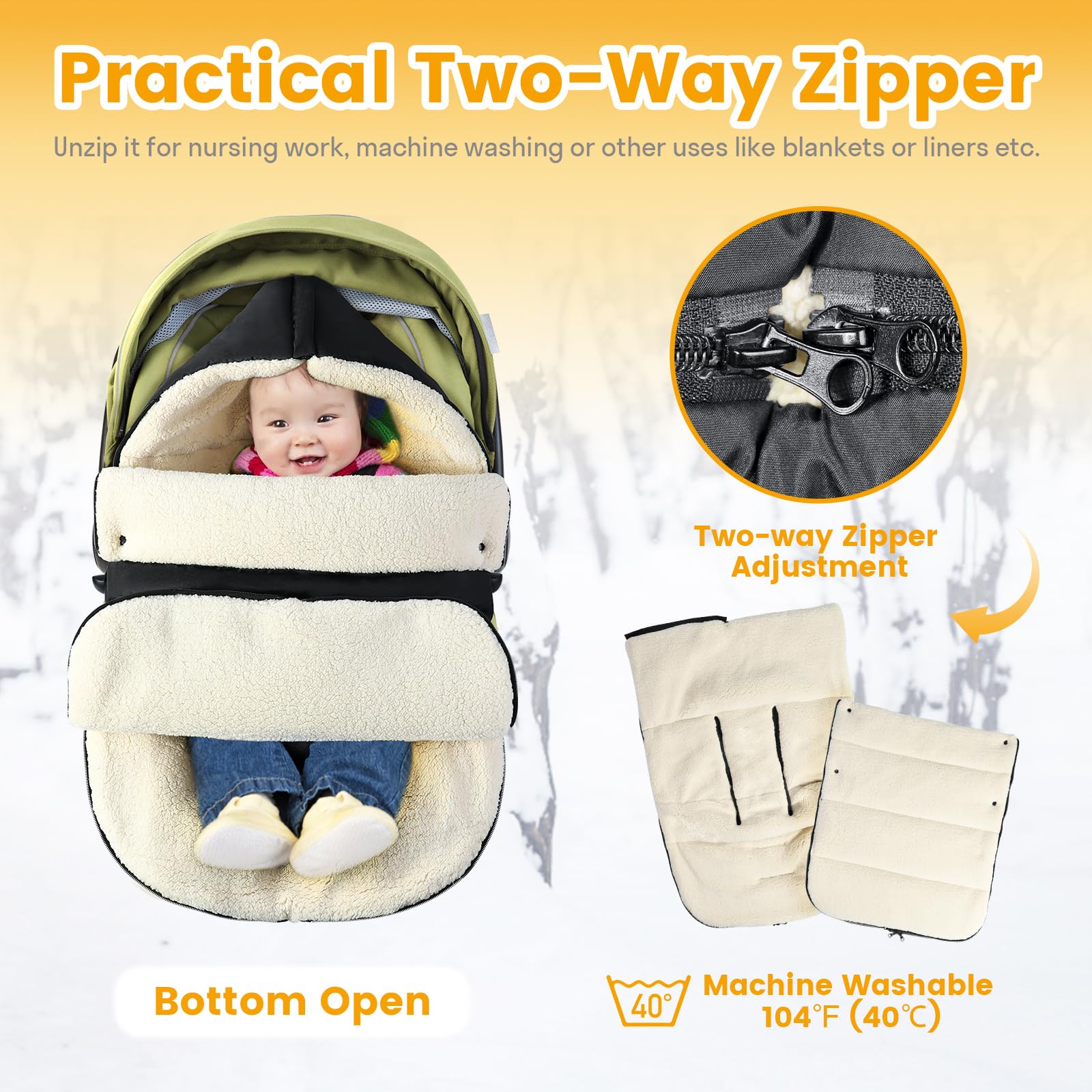 IvyWind berber fleece interior offers soft touch and extra warmth on cold rides.