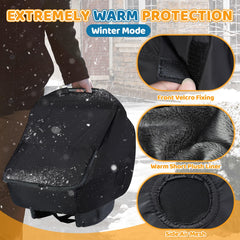 IvyWind carseat cover with zipper door for easy in and out without removing cover.