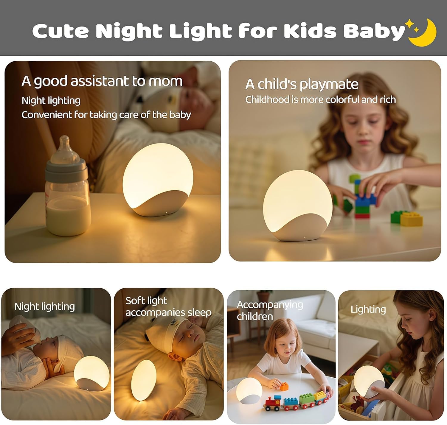 IYT BPA-free silicone night light safe for babies and kids
