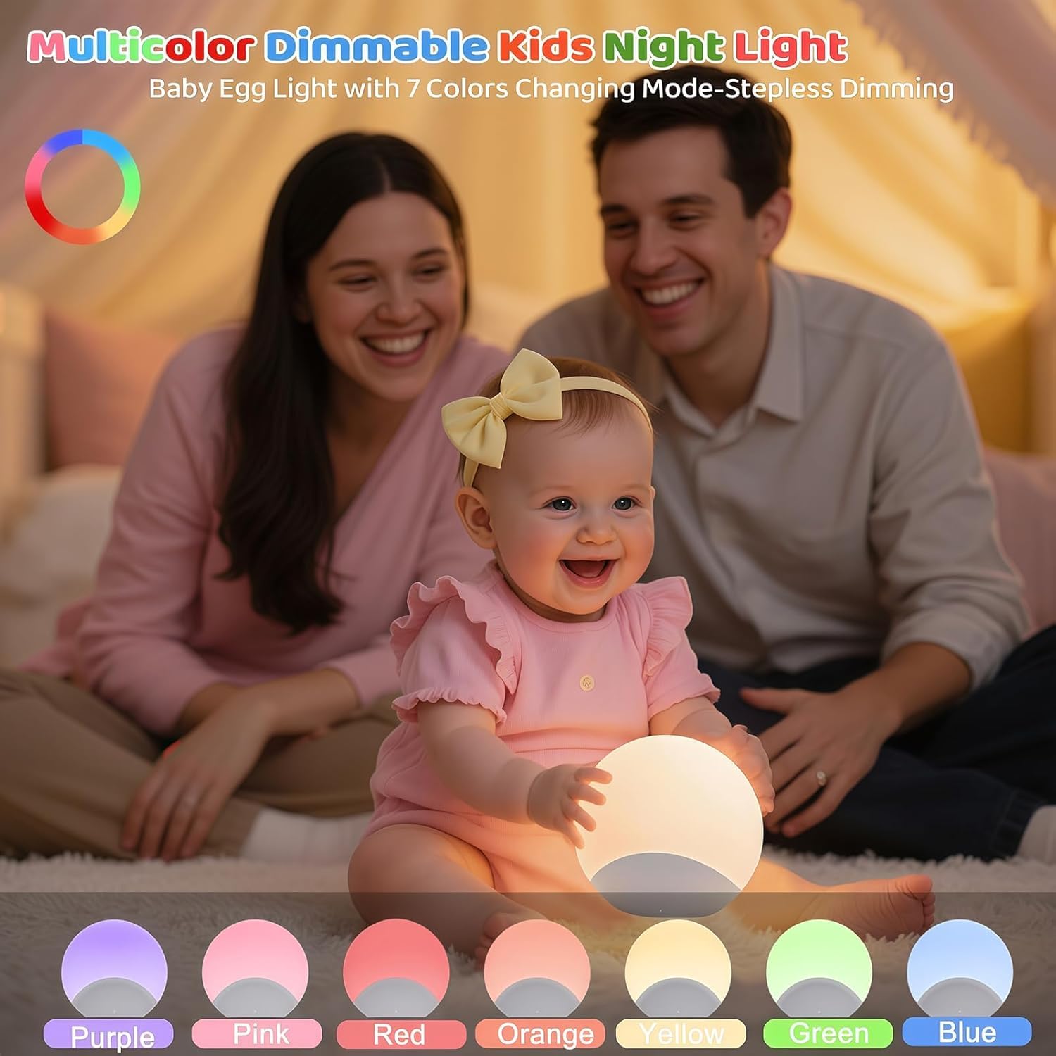IYT portable cordless night light ideal for bedside and travel