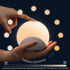 IYT touch-night-light showing 7 colors for mood and brightness control