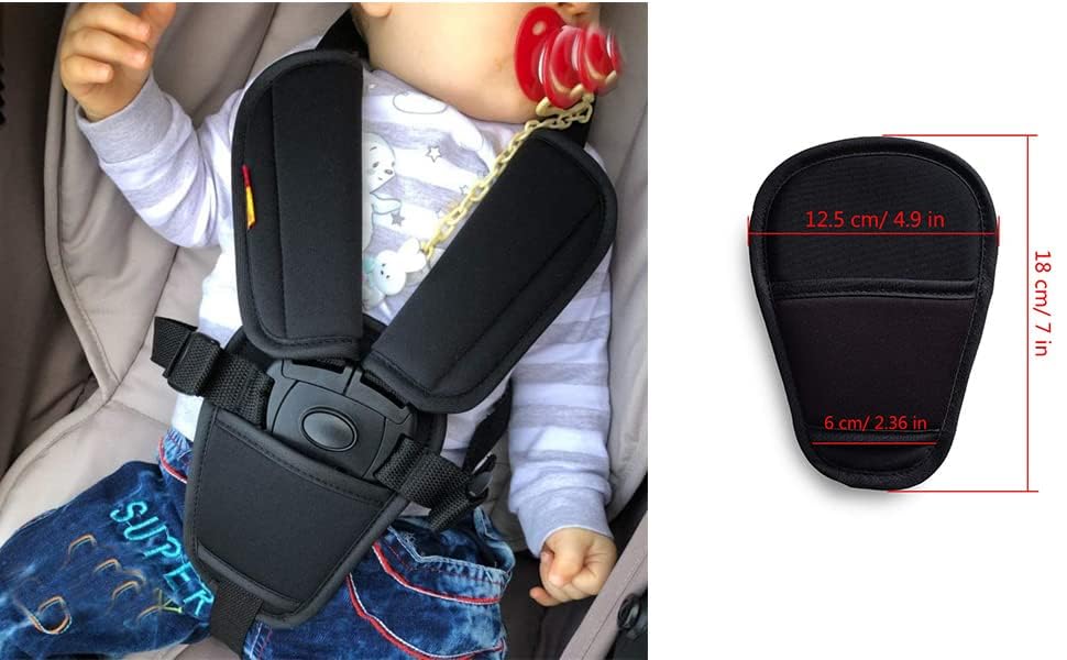 IYWISH universal-fit crotch pads adapt to most strollers and car seats