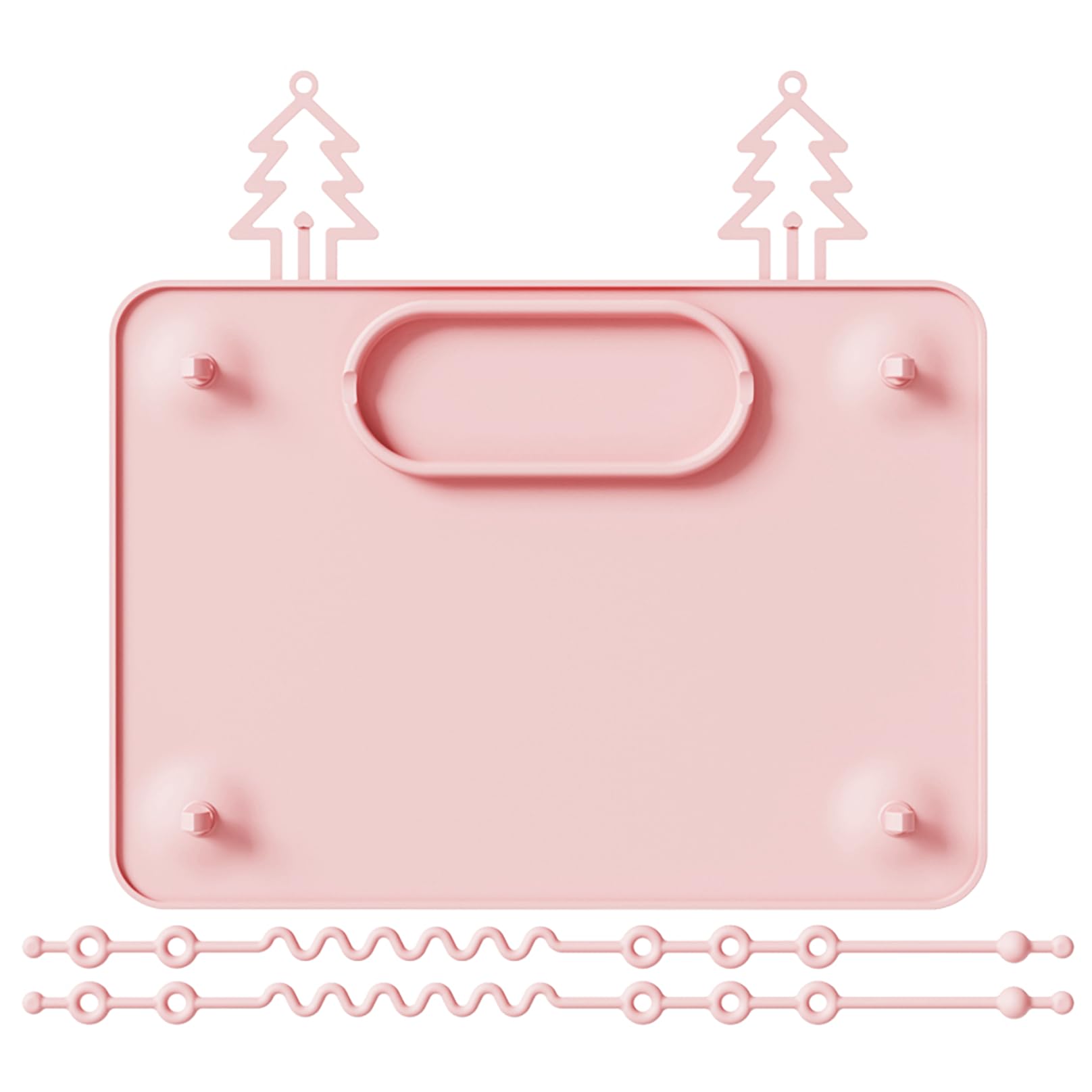 IYYI placemat with four suction cups on a high chair tray for mess-free mealtimes.