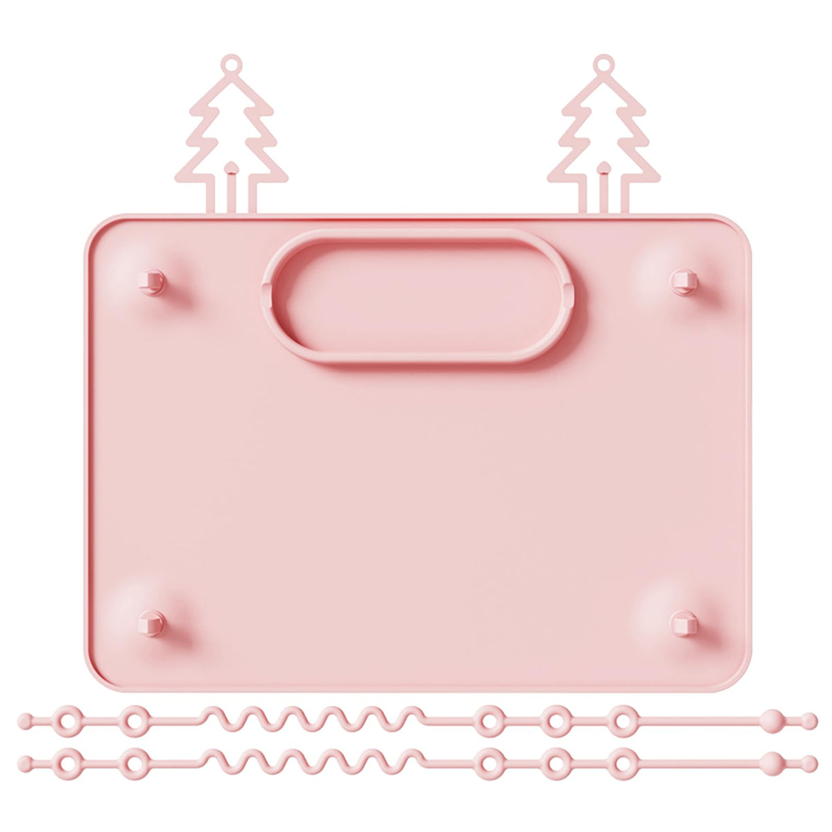 IYYI placemat with four suction cups on a high chair tray for mess-free mealtimes.