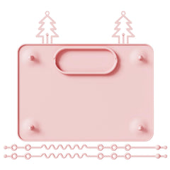 IYYI placemat with four suction cups on a high chair tray for mess-free mealtimes.