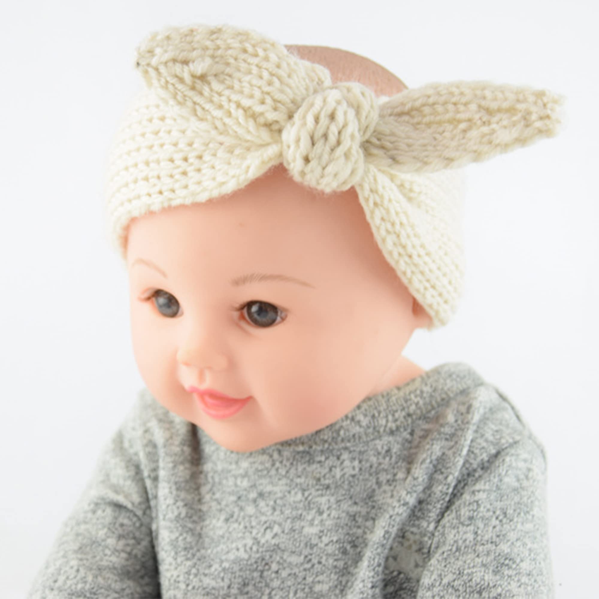 IZUS elastic headband toddler size stretchiness shown for secure, comfortable daily wear.