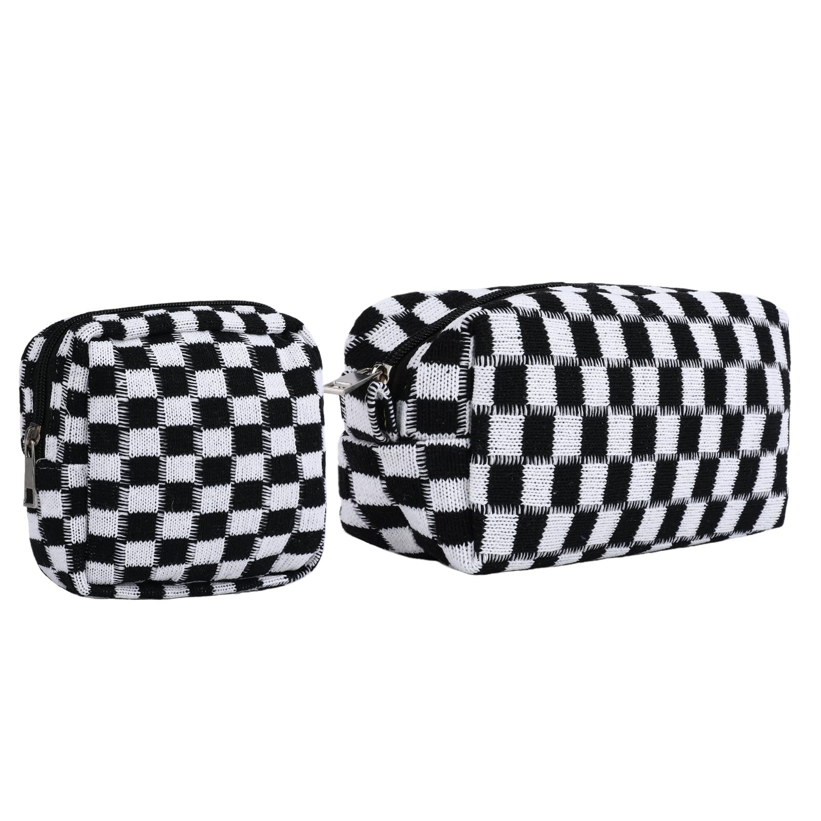 Jaarssho large knit checkered bag for discreet pad storage on the go