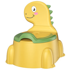 Jabaka Circle dinosaur potty seat with yellow lid for toddler potty training