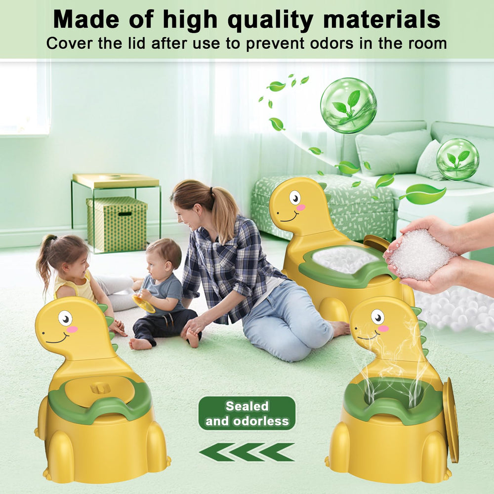 Dinosaur themed Jabaka Circle seat for kids in yellow