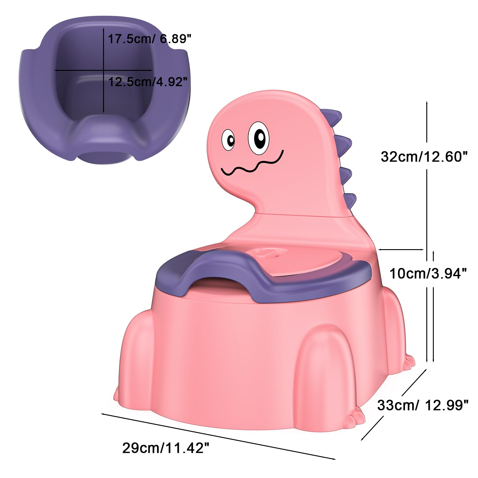 Jabaka Circle high-back seat helps prevent backward lean during use.