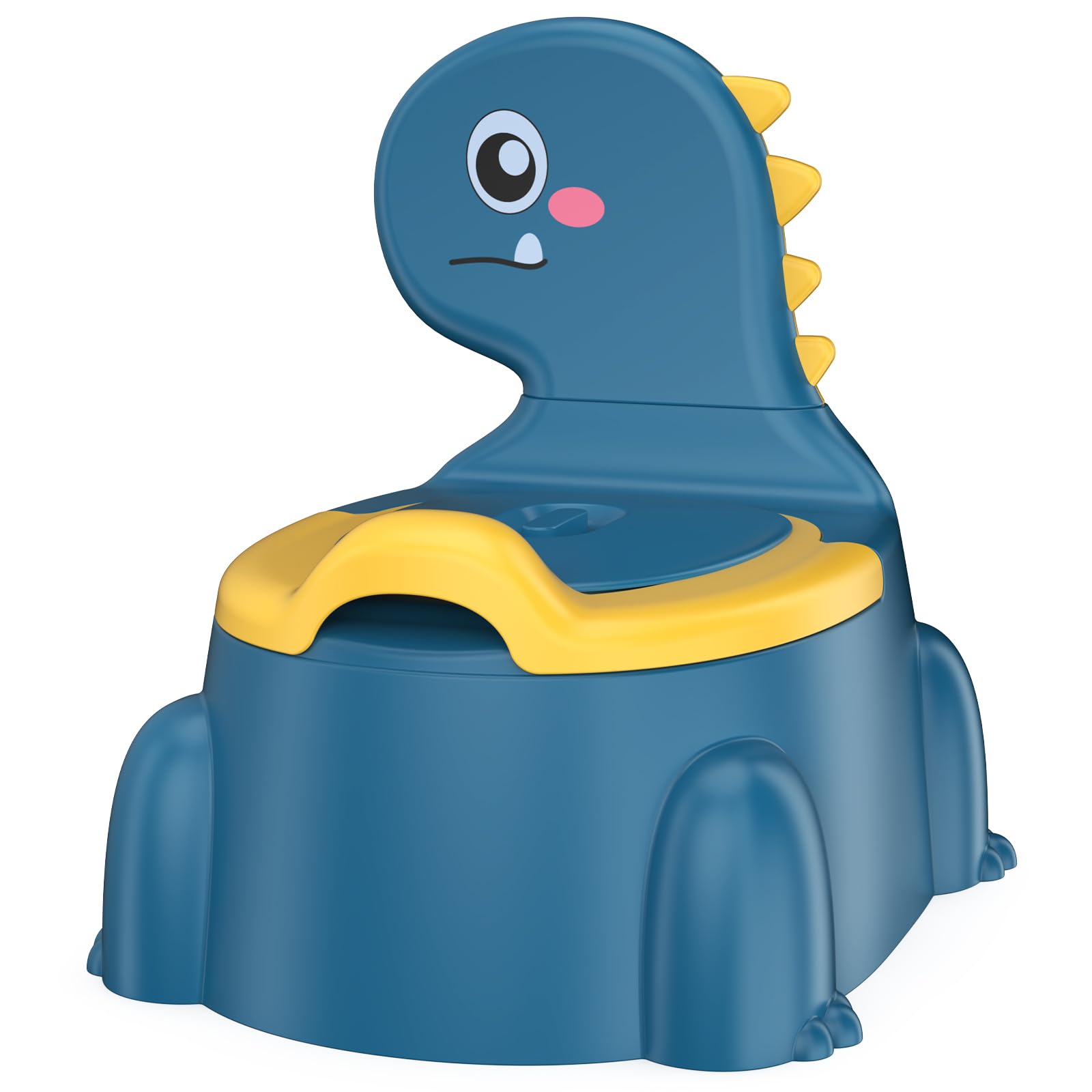Jabaka Circle dinosaur blue potty seat shown ready for training and play.