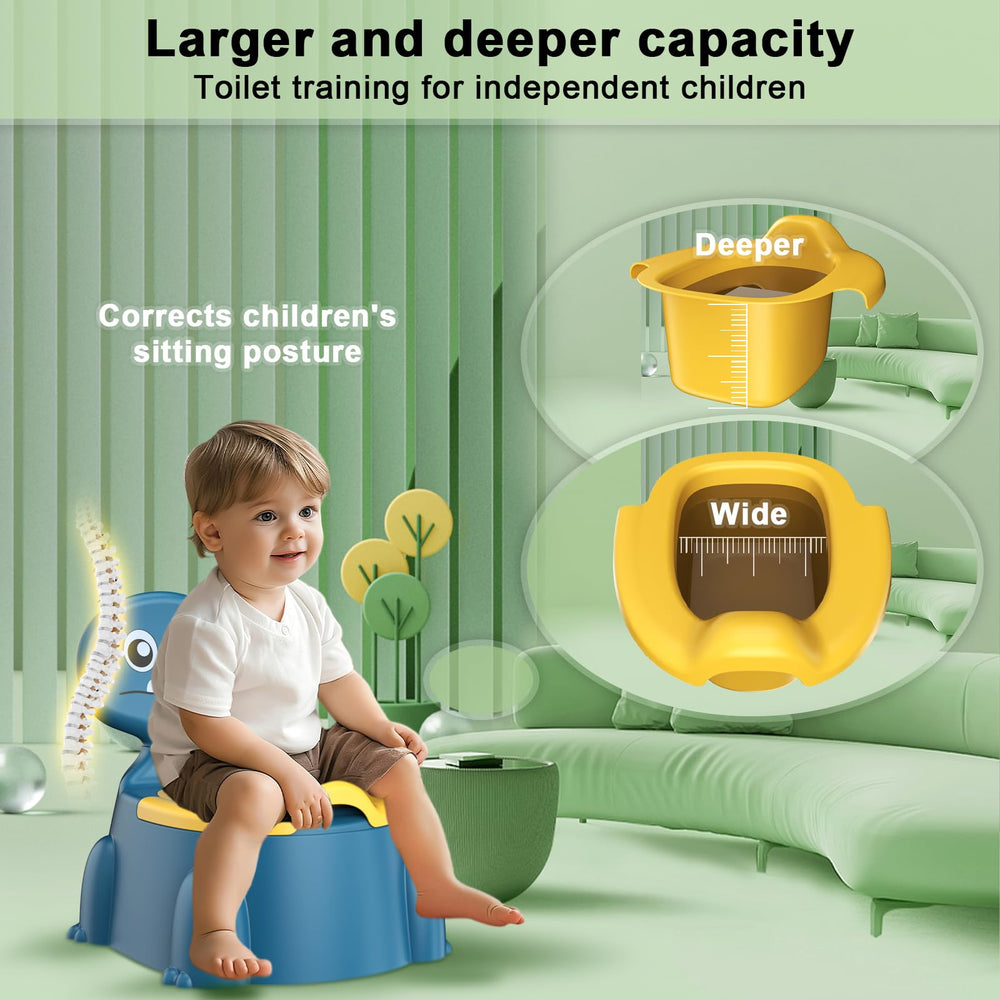 Jabaka Circle potty seat with high-back supports a safe, comfortable sit.