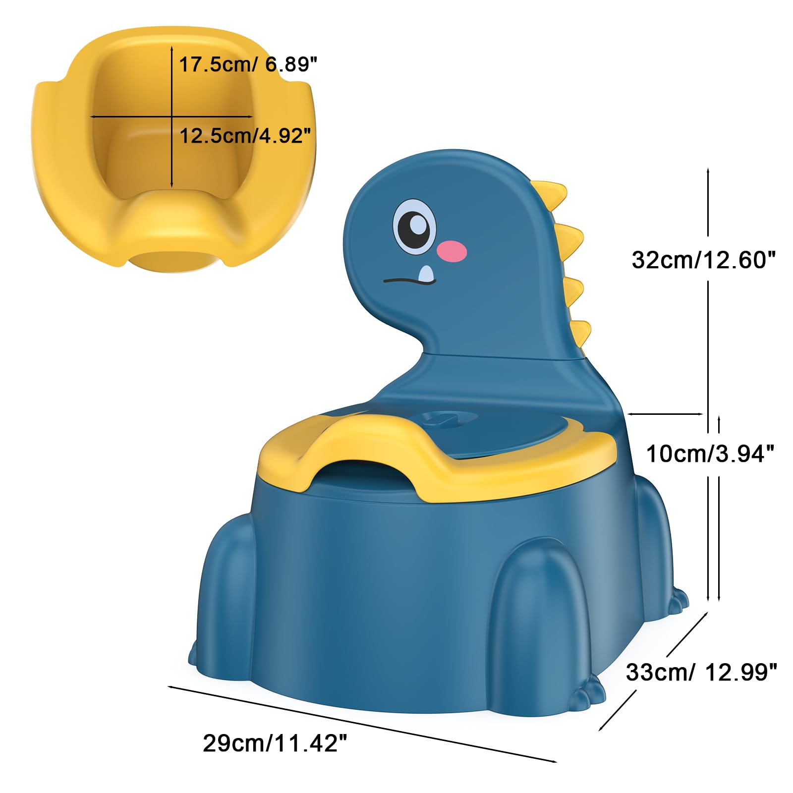 Jabaka Circle potty seat four non-slip legs for stability during use.