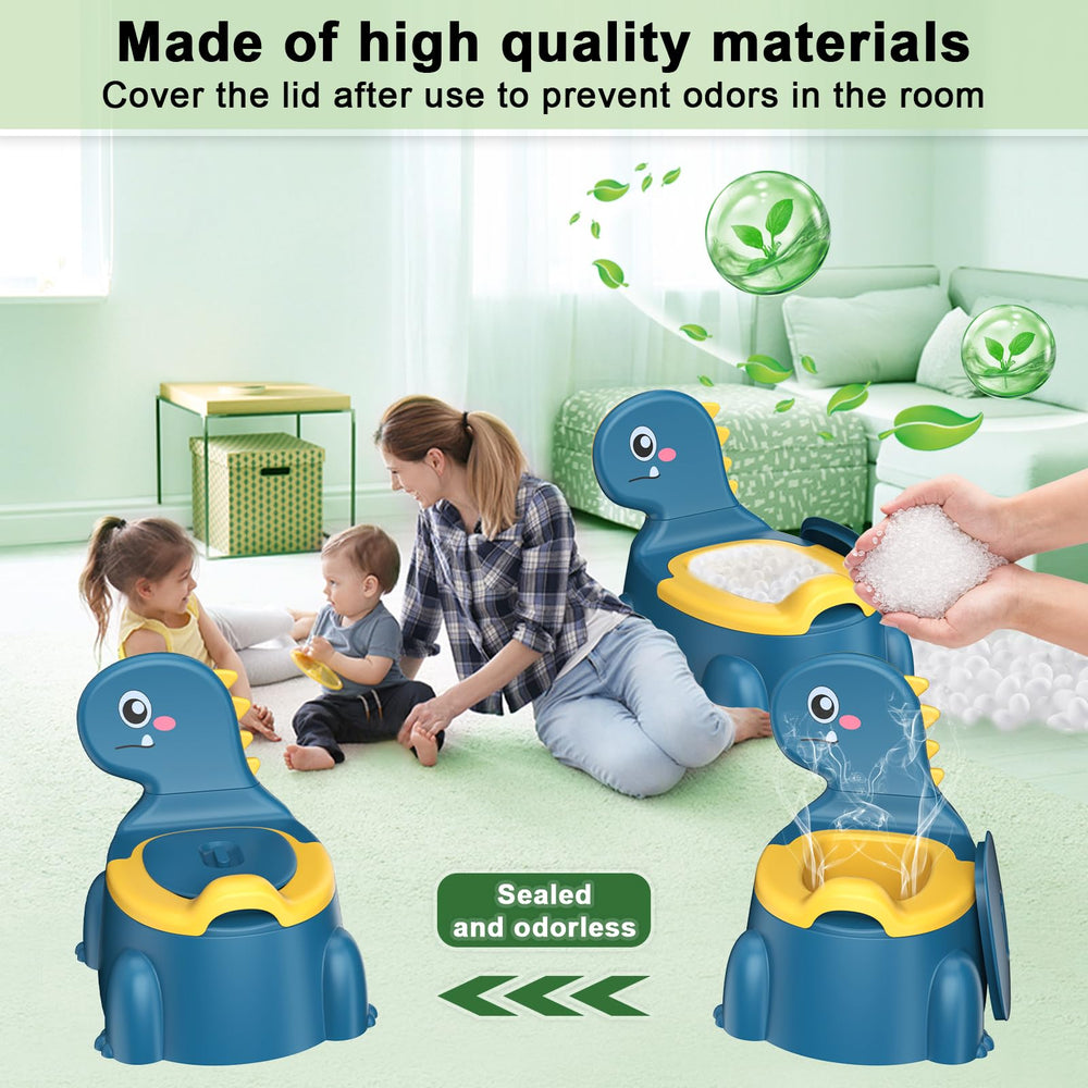 Jabaka Circle potty seat portable handle enables easy travel use.