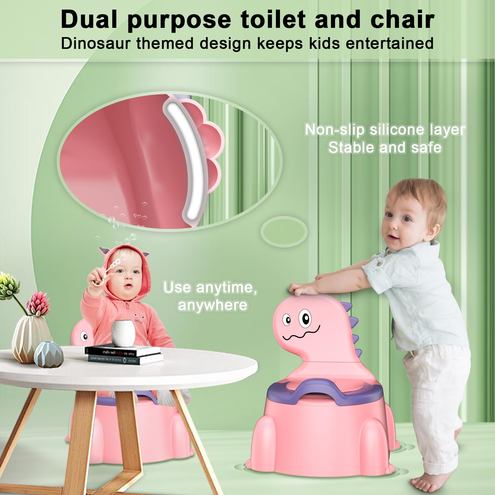Jabaka Circle splash guard minimizes spills and odors in rooms.