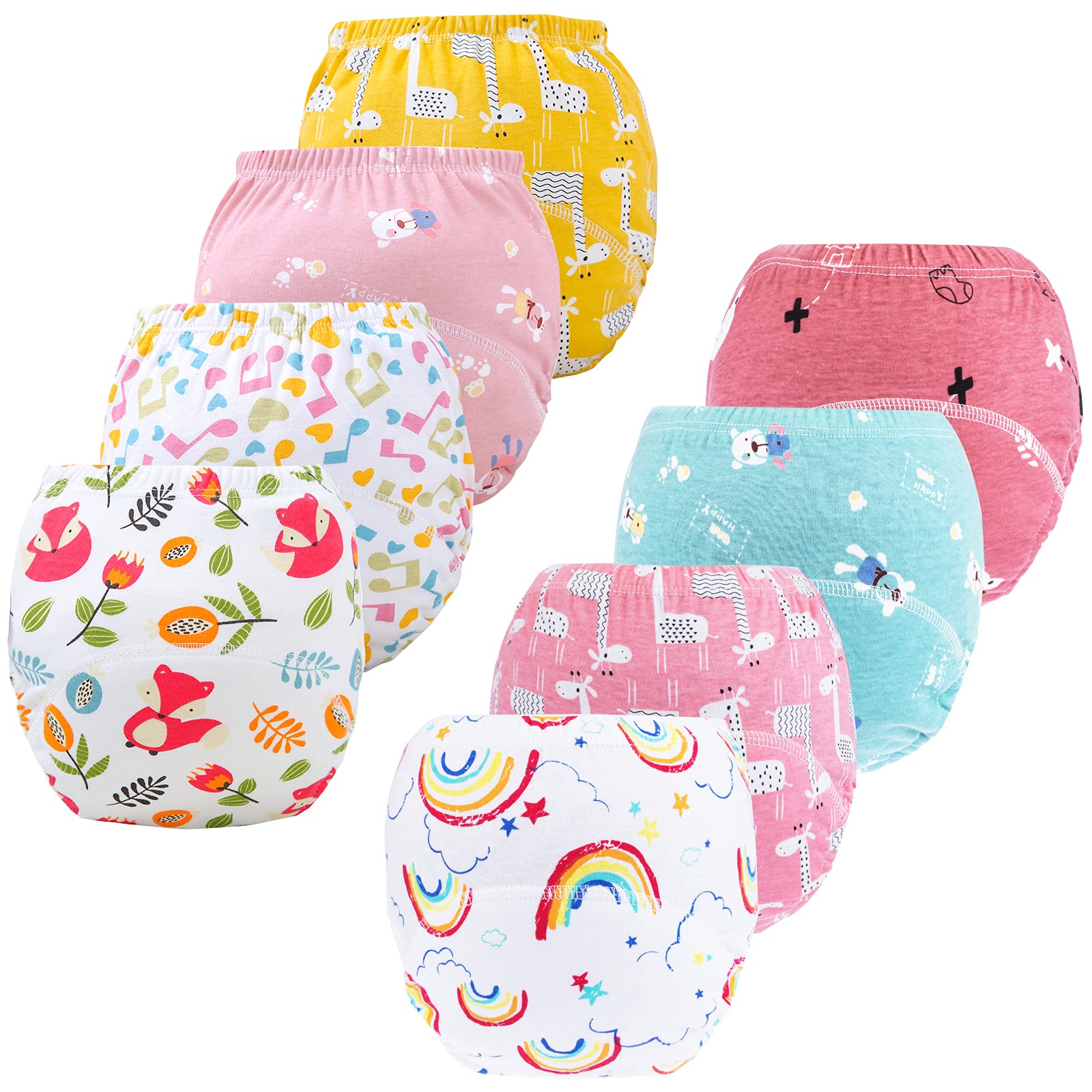 JackLoveBriefs potty training pants 2-4T, 8-pack, for gentle transition and confidence
