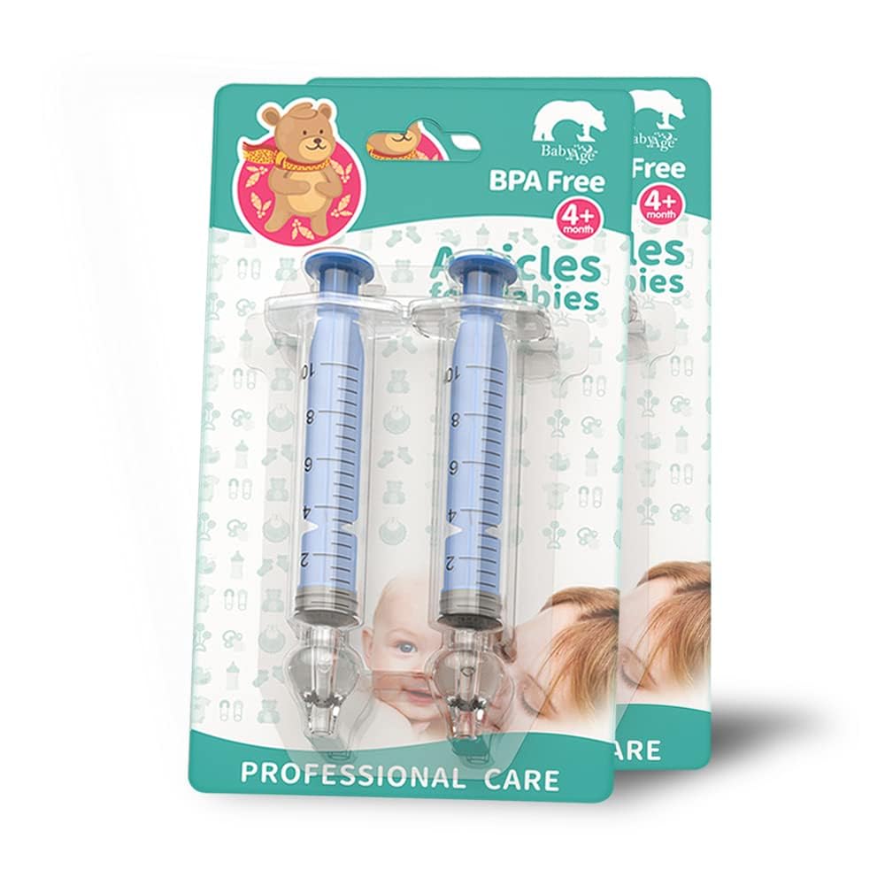 JADE KIT nasal syringe four-piece blue pack for gentle baby nasal cleaning.