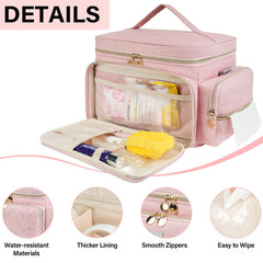 Multiple pockets maximize organization for accessories and cables