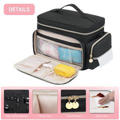Jaffzora bag's sturdy handle simplifies carrying at home or on trips.