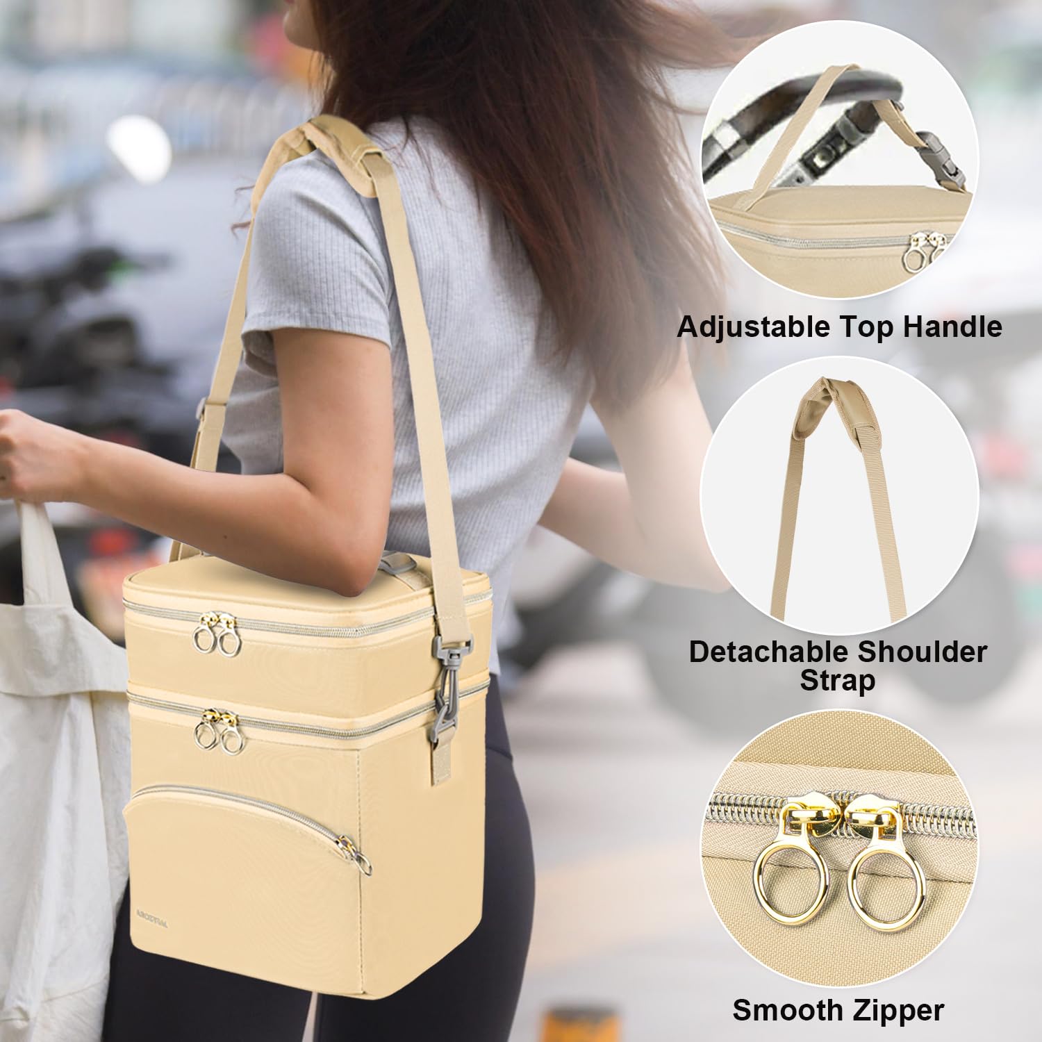 Water-resistant outer shell and wipe-clean lining for easy care