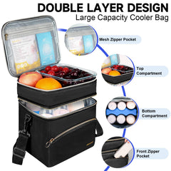 Jaffzora breastmilk cooler bag includes ice pack for longer cold retention.