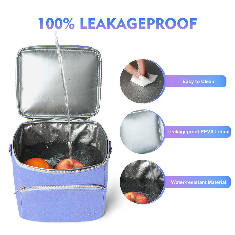 Jaffzora breastmilk cooler bag includes an ice pack for extra cooling on the go.