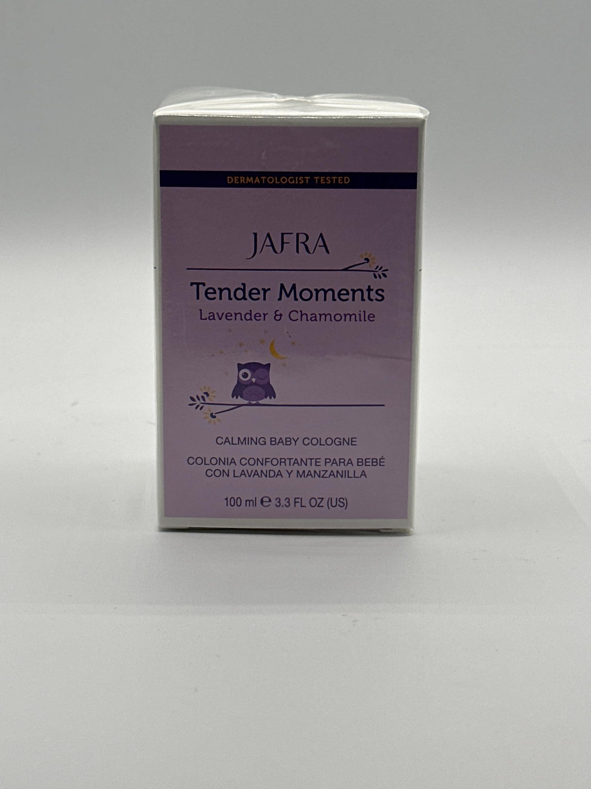 JAFRA Tender Moments bath oil bottle with lavender scent for calm evenings
