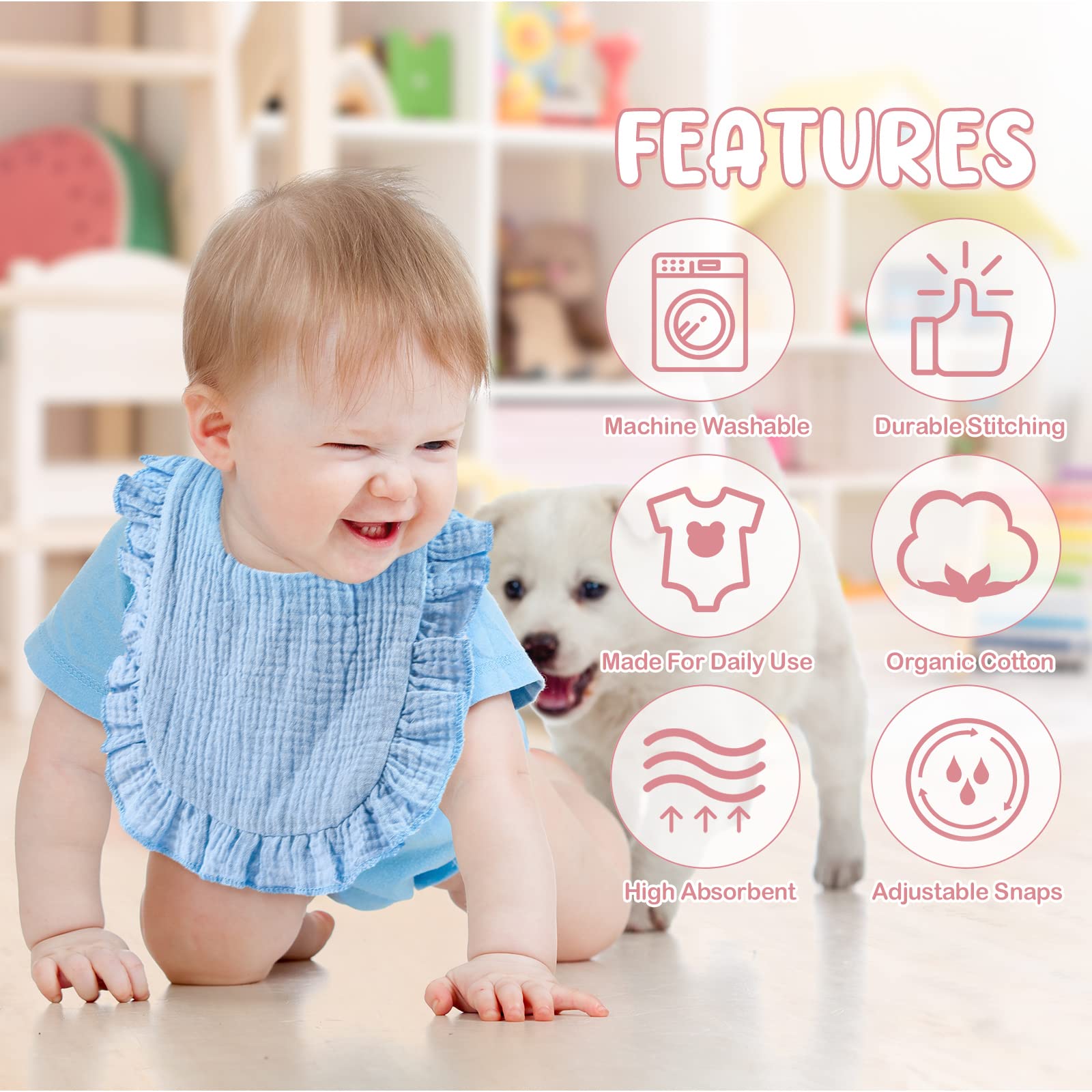 JaGely bibs simplify mealtime and teething moments for busy parents.