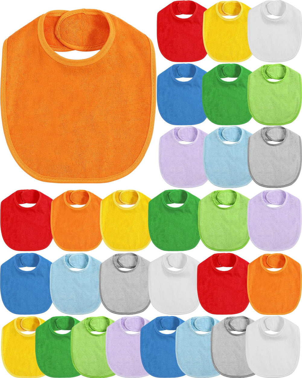 JaGely baby drool bibs multicolor pack keeps outfits clean during feeding