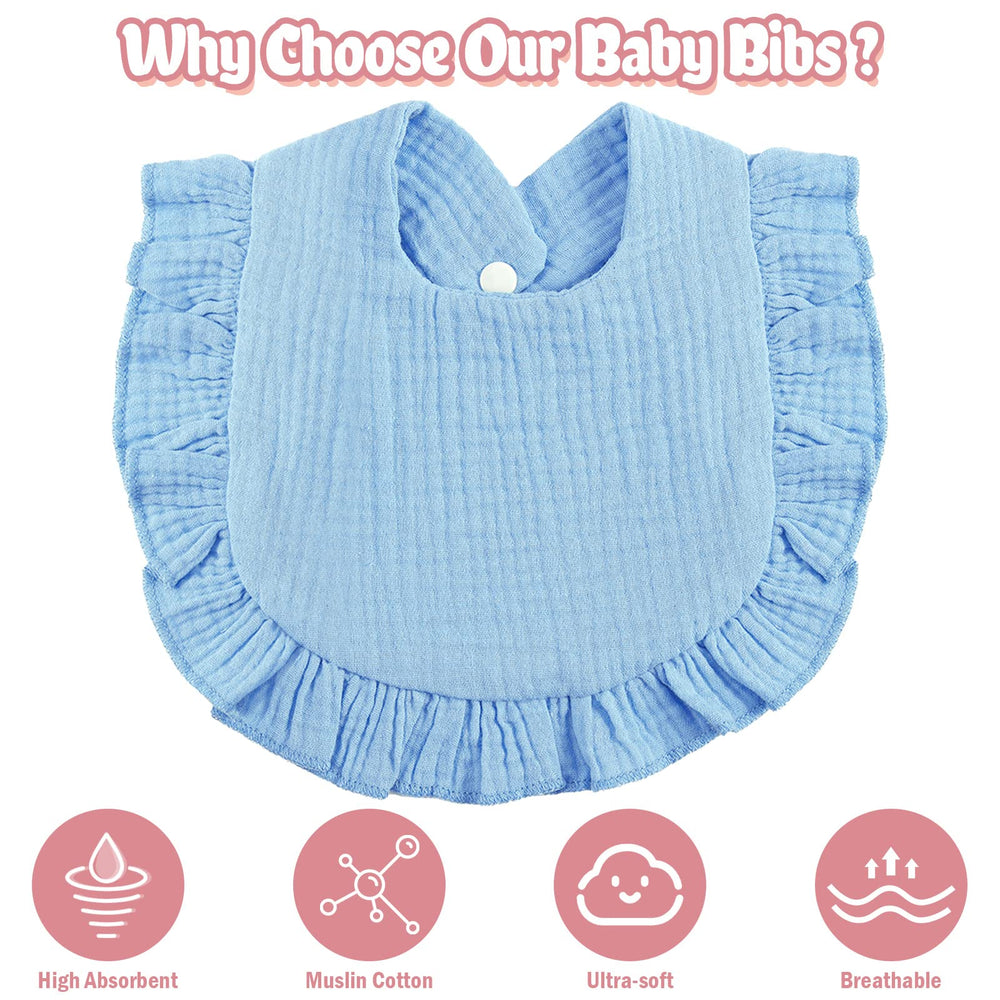 JaGely one-size baby bib fits most infants for everyday wear.