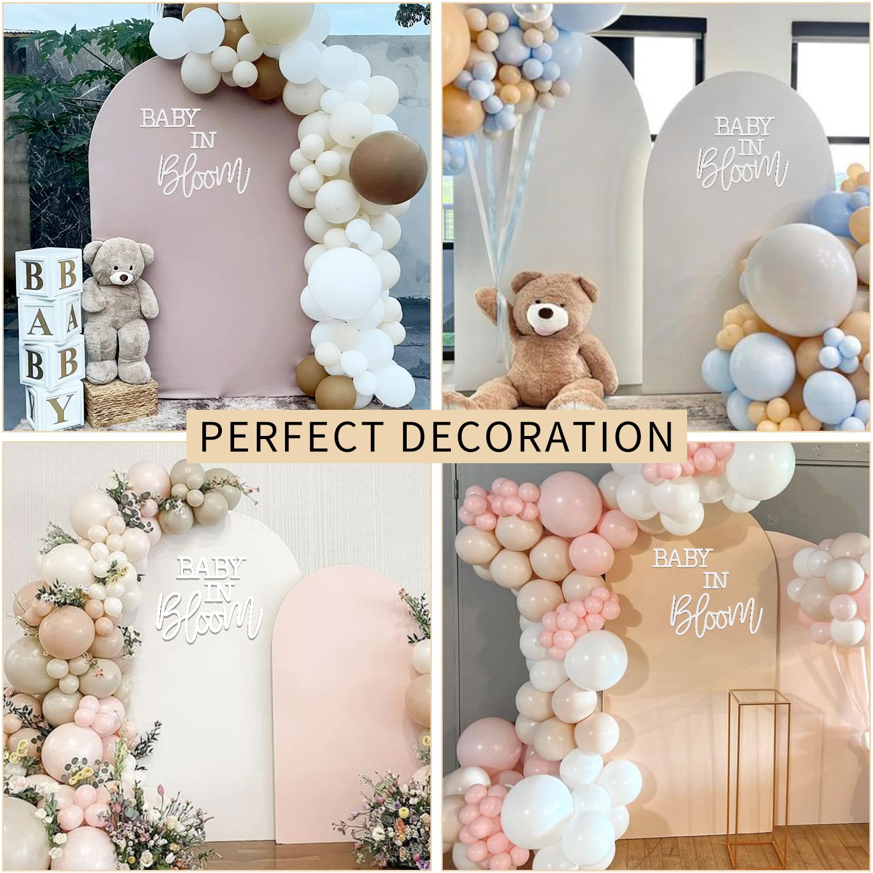 JALANCY Baby in Bloom is ideal for wall displays and arch backdrops