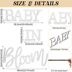 JALANCY Baby in Bloom sign close-up reveals three-dimensional letters for chic photo spots