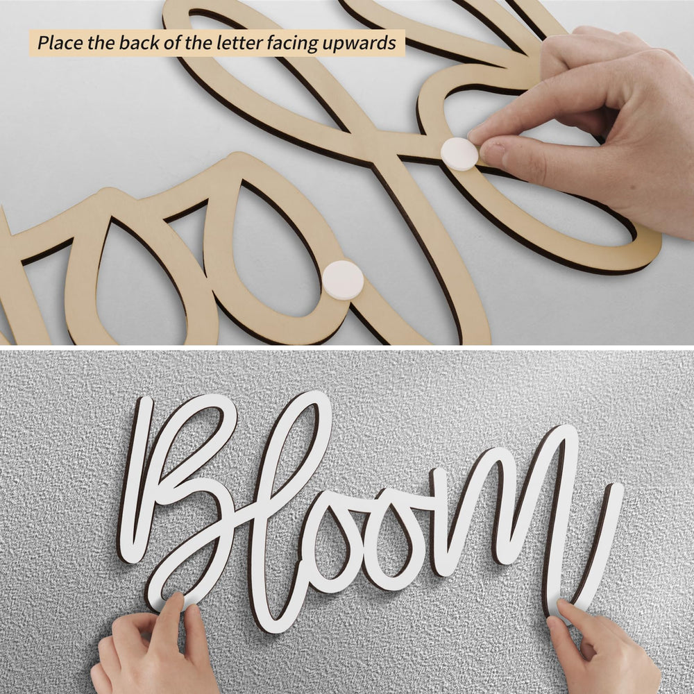 JALANCY white wood finish provides a clean, versatile backdrop for gender reveal celebrations