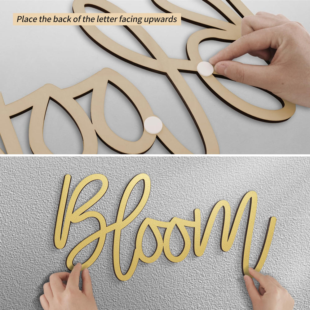 JALANCY gender reveal prop in gold adds warmth