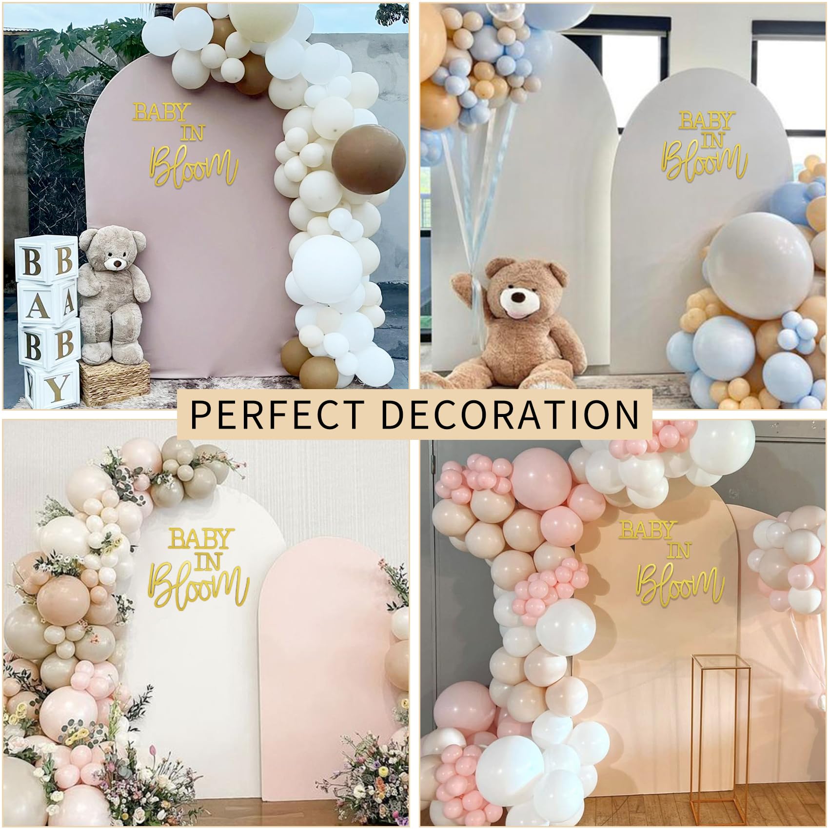 JALANCY sturdy wood sign with gold spray for decor