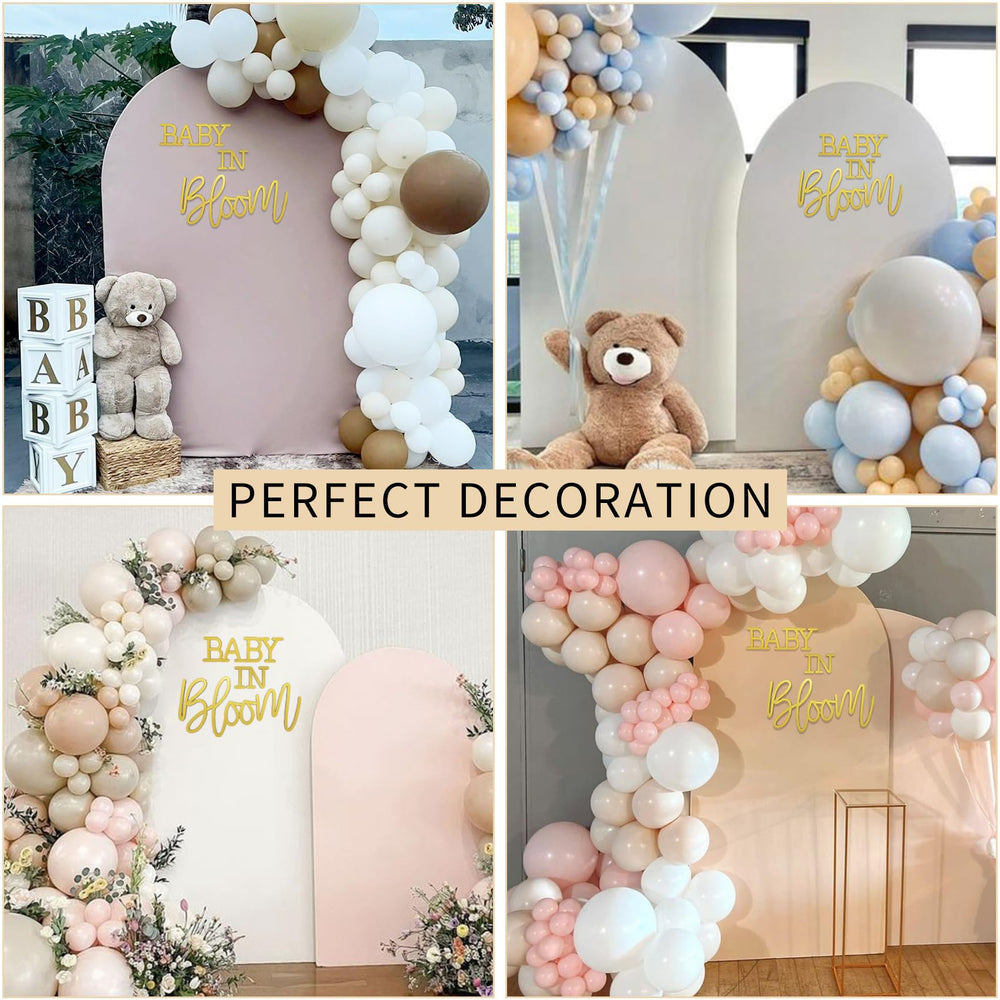 JALANCY sturdy wood sign with gold spray for decor