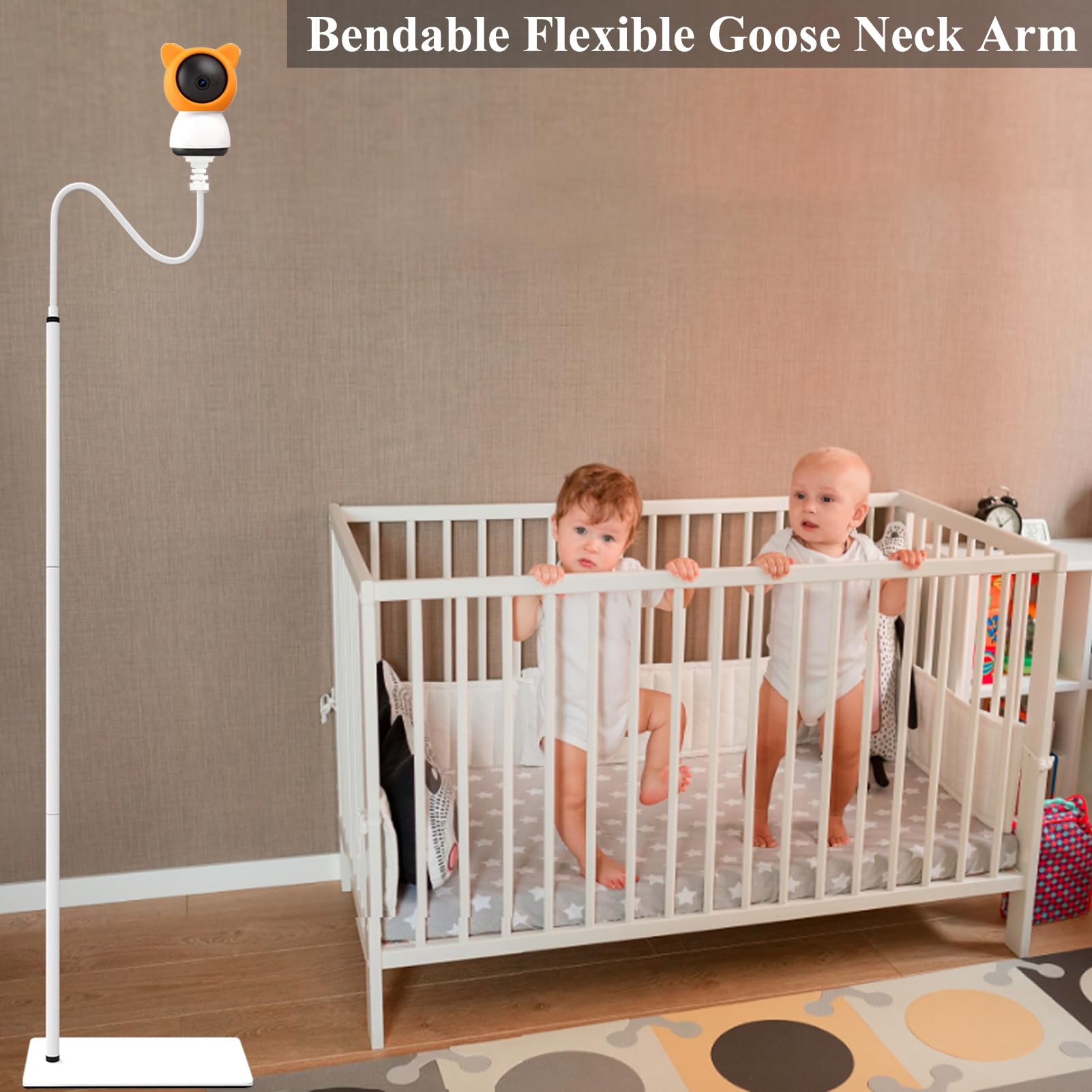JAMYOK floor stand gooseneck angle with flexible tilt.