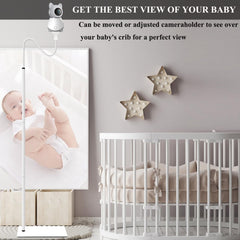 JAMYOK floor stand height adjustment for perfect viewing angle.