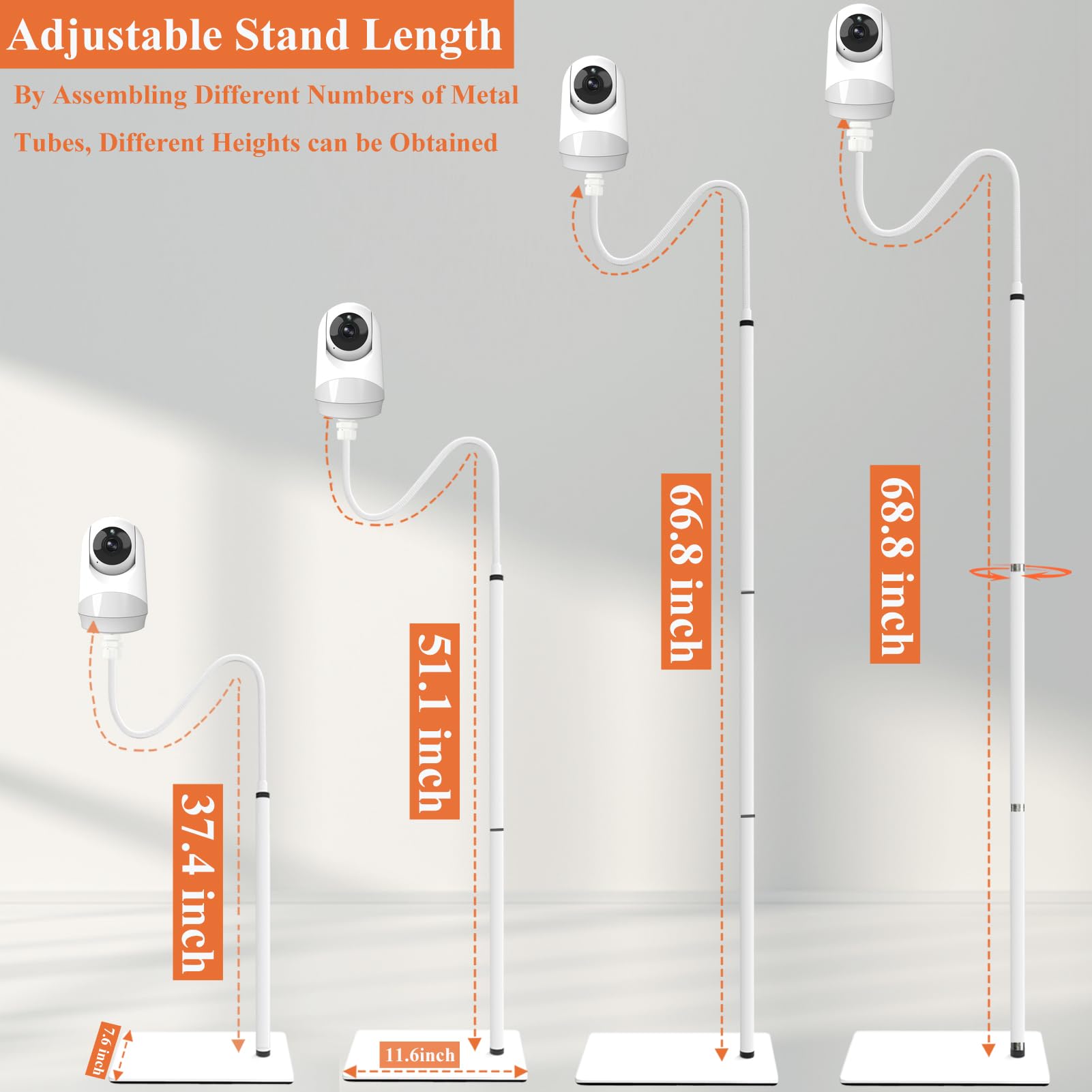 JAMYOK tools-free installation saves time without walls or screws.
