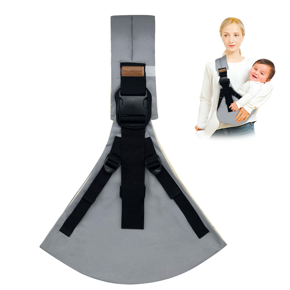 Jamyum baby sling carrier with four adjustable straps for a secure, customizable fit.