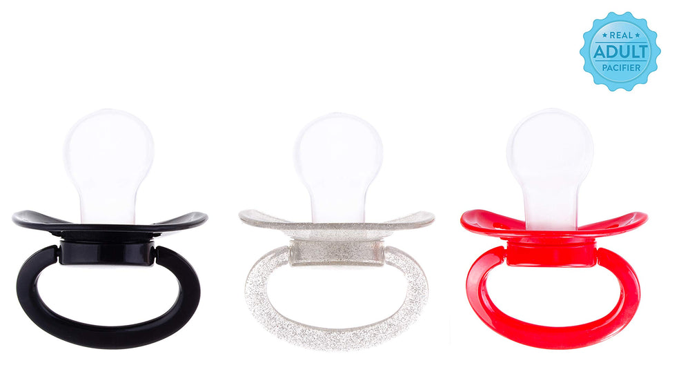 J&Or Classic mad red pacifier in vivid shade.
